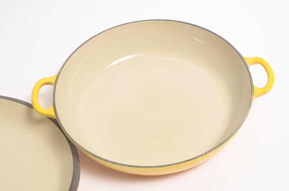 Le Creuset 3.5 Quart Signature Braiser in Soleil Yellow