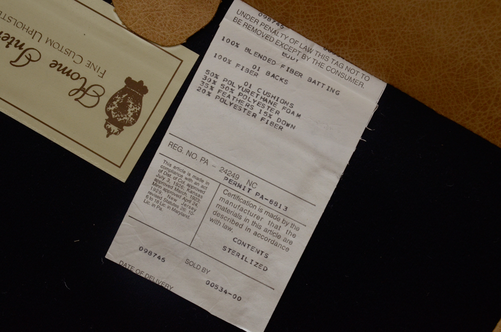 Pearson Furniture Yellow Leather Lounge Chair with Ottoman