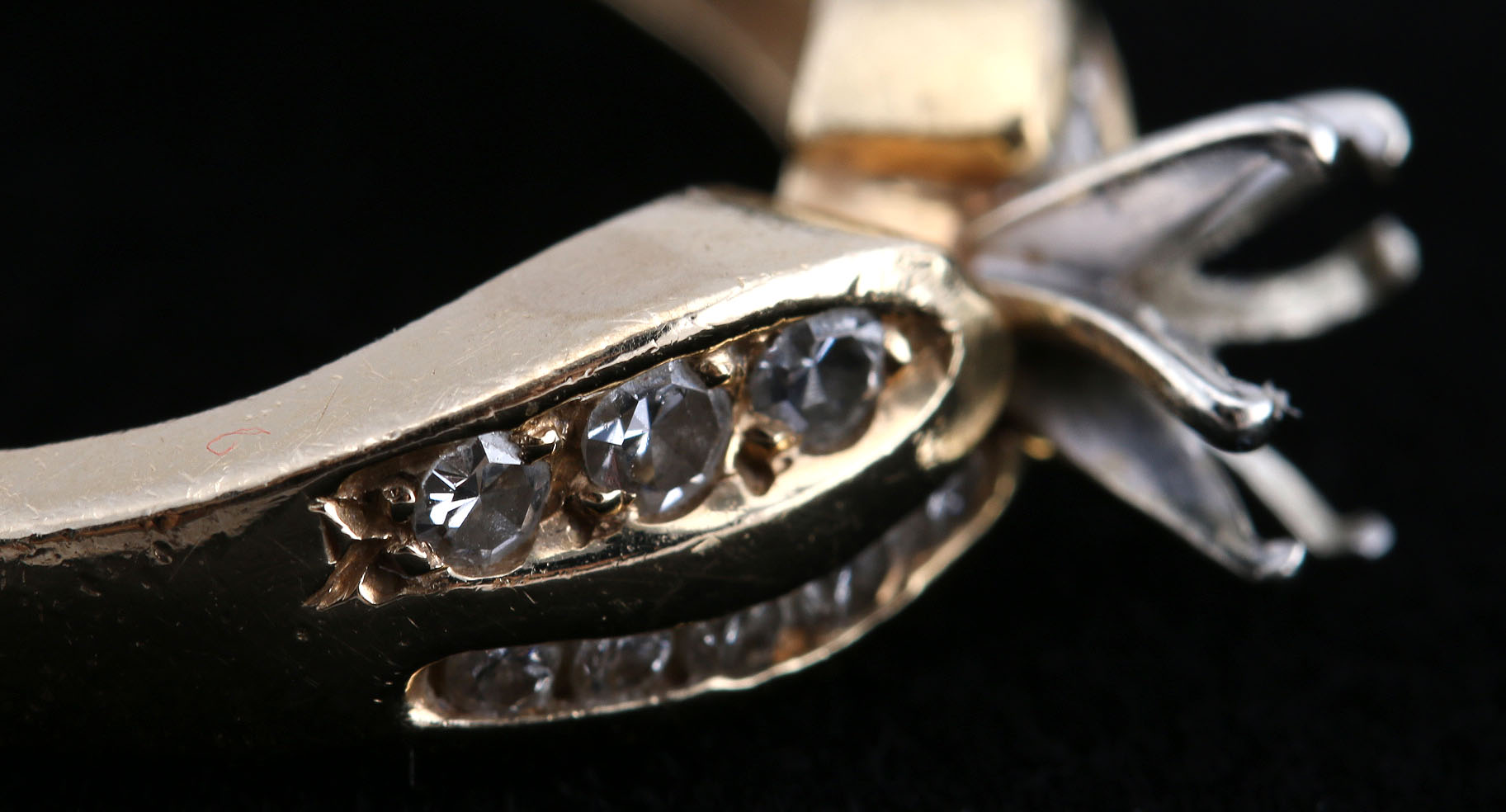 14K Yellow Gold and Diamond Ring