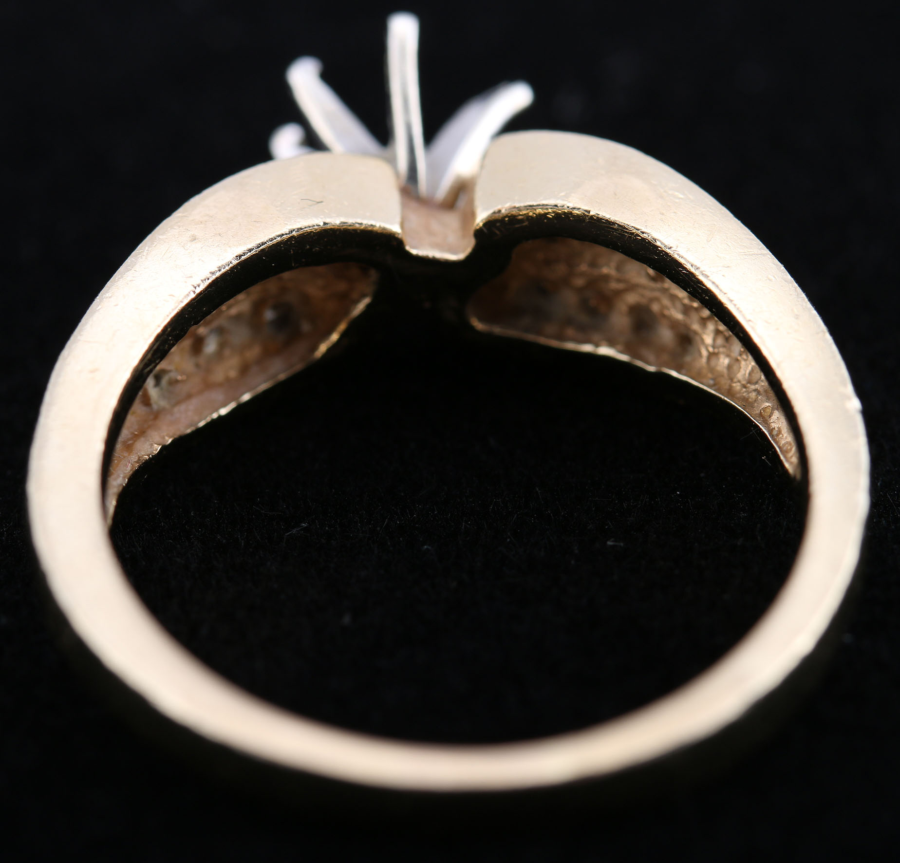 14K Yellow Gold and Diamond Ring