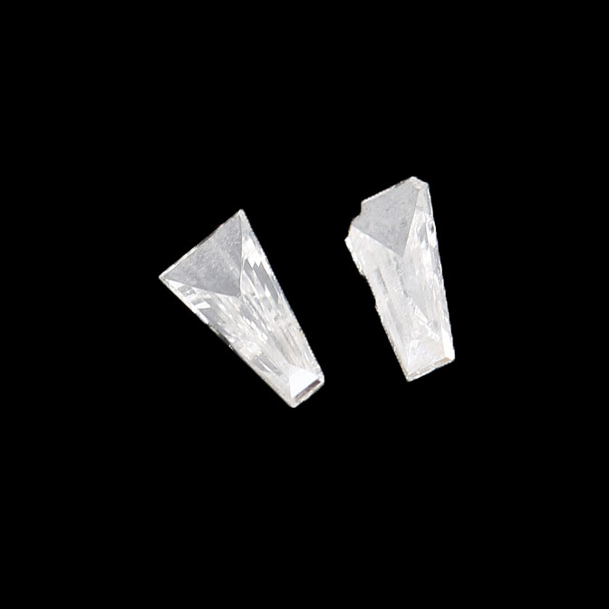 Pair of Tapered Baguette Cut Diamonds