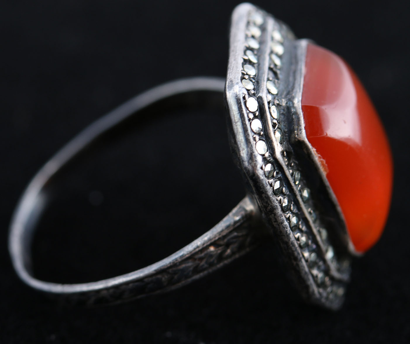 Assorment of Stamped Sterling Silver Rings with Various Stones