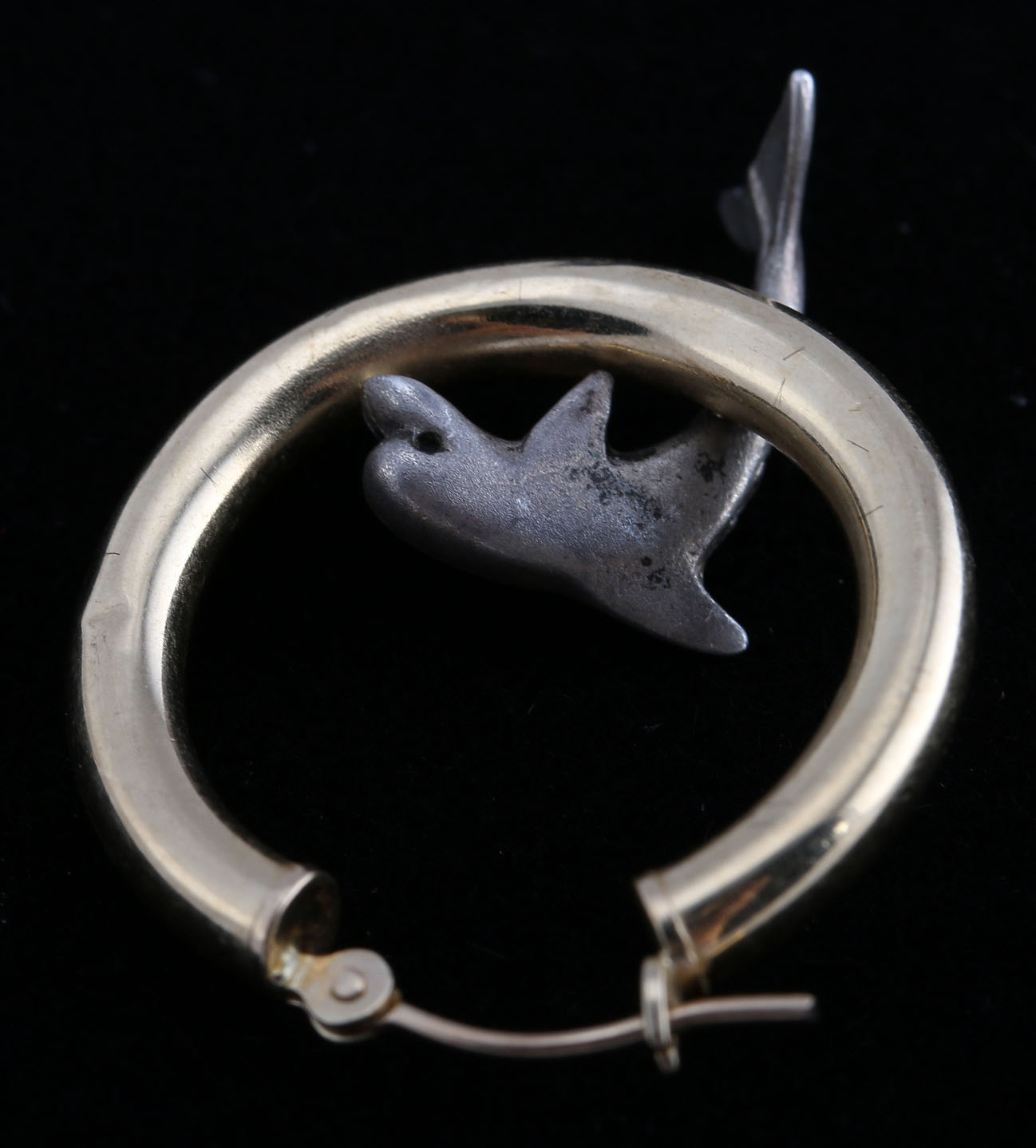 Two Pairs of 14K Yellow Gold Earrings