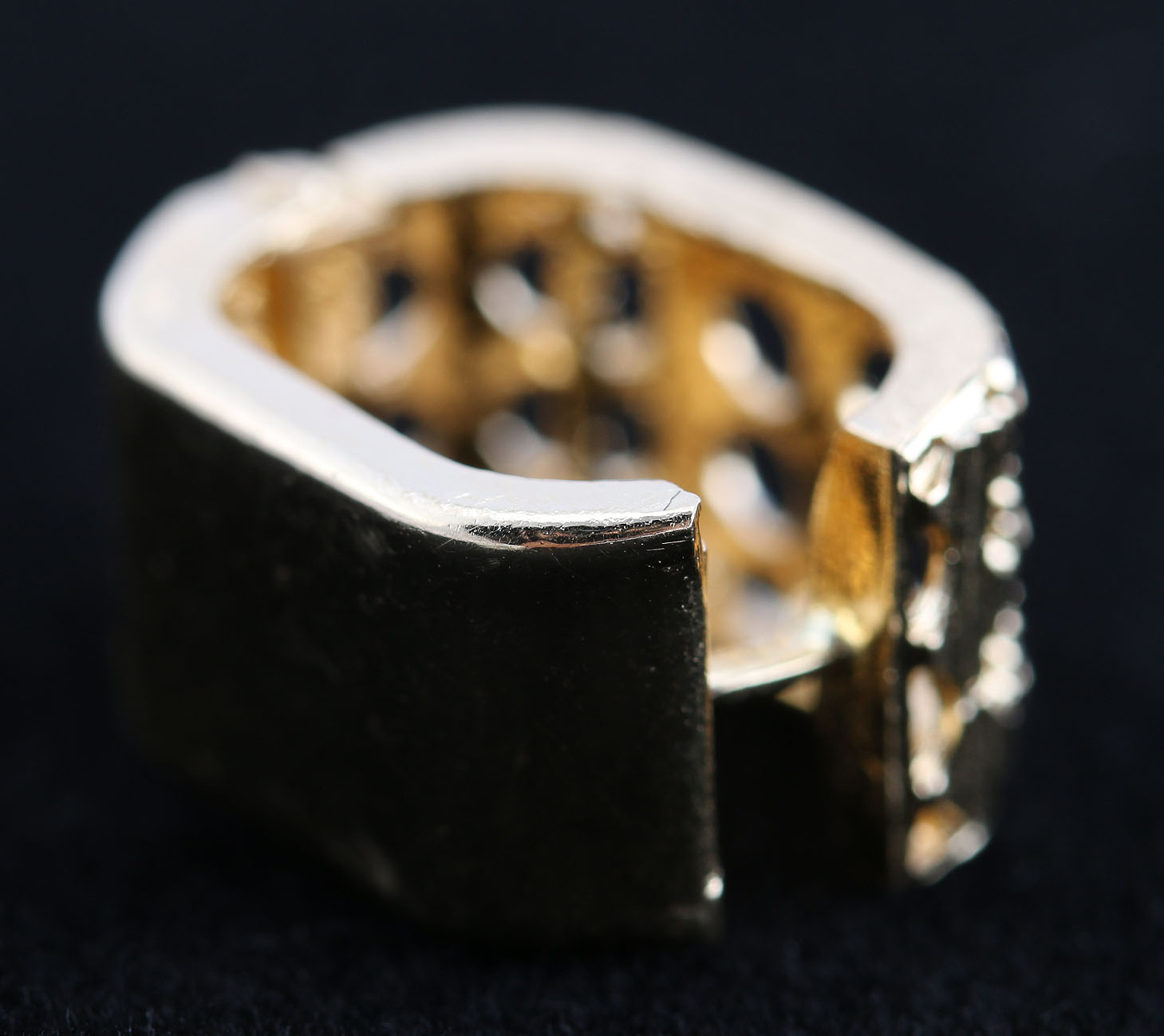 18K Yellow Gold Post Hoop Earrings