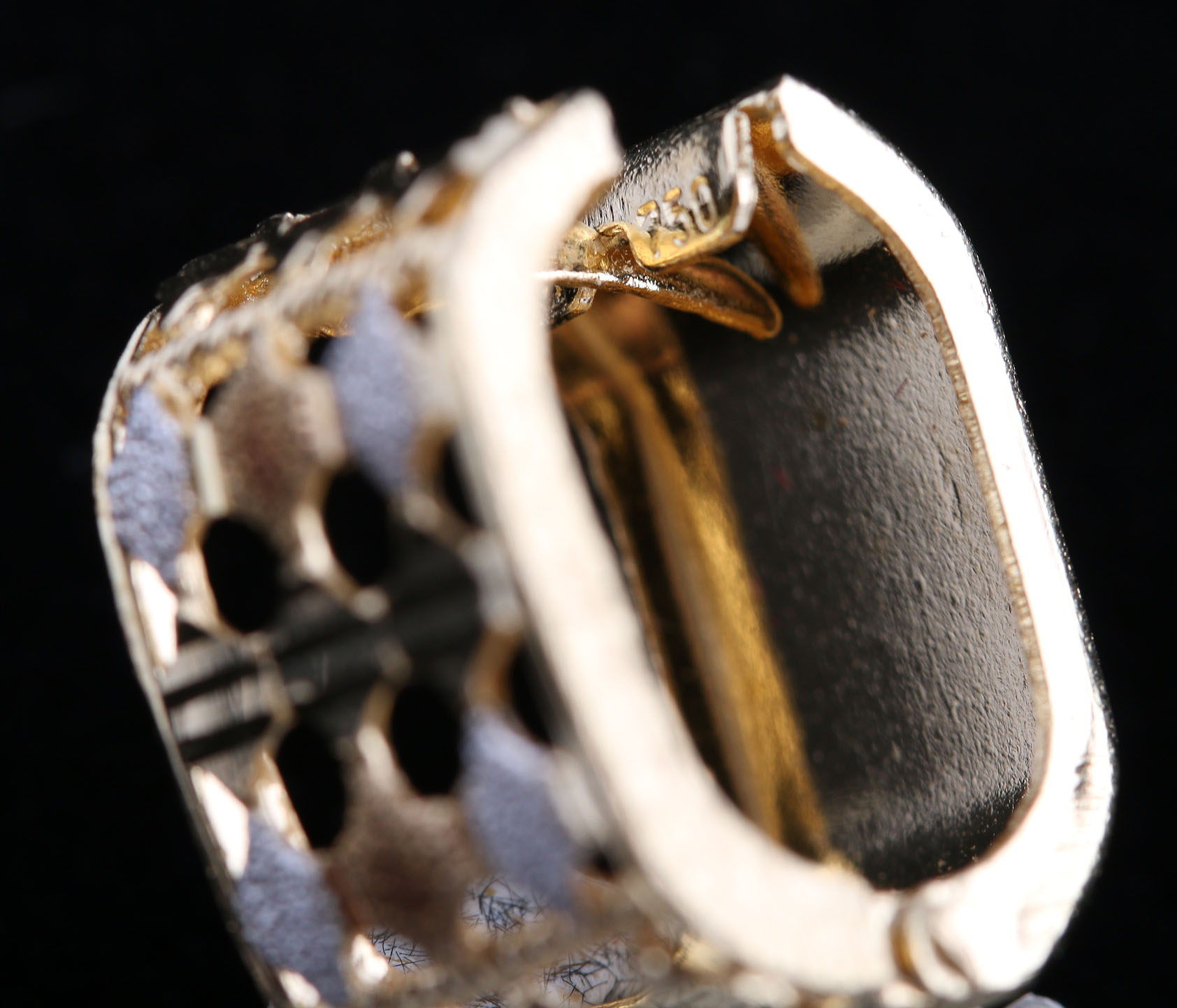 18K Yellow Gold Post Hoop Earrings