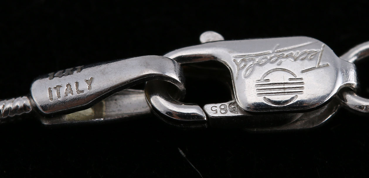 Technigold 14K White Gold Snake Chain