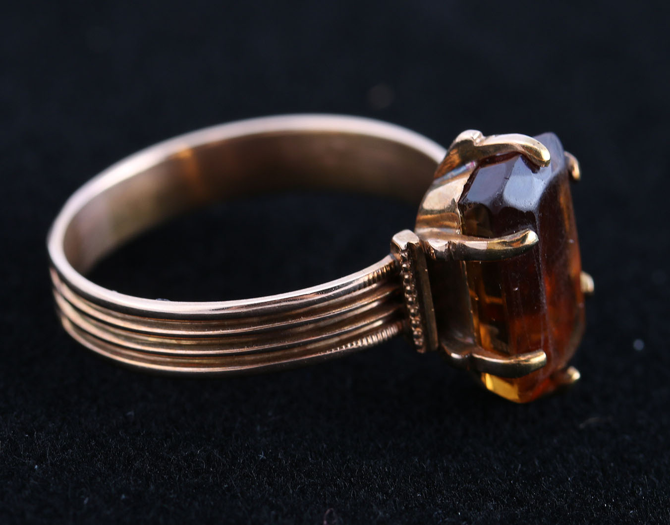 14K Yellow Gold Citrine Ring
