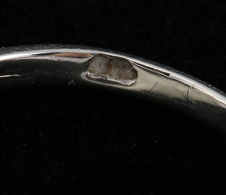 14K White Gold Star Sapphire and Diamond Ring