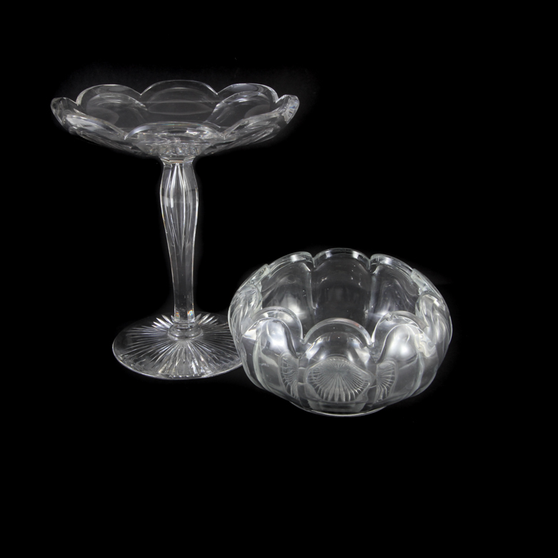Heisey Glass "Colonial" Compote & Bowl