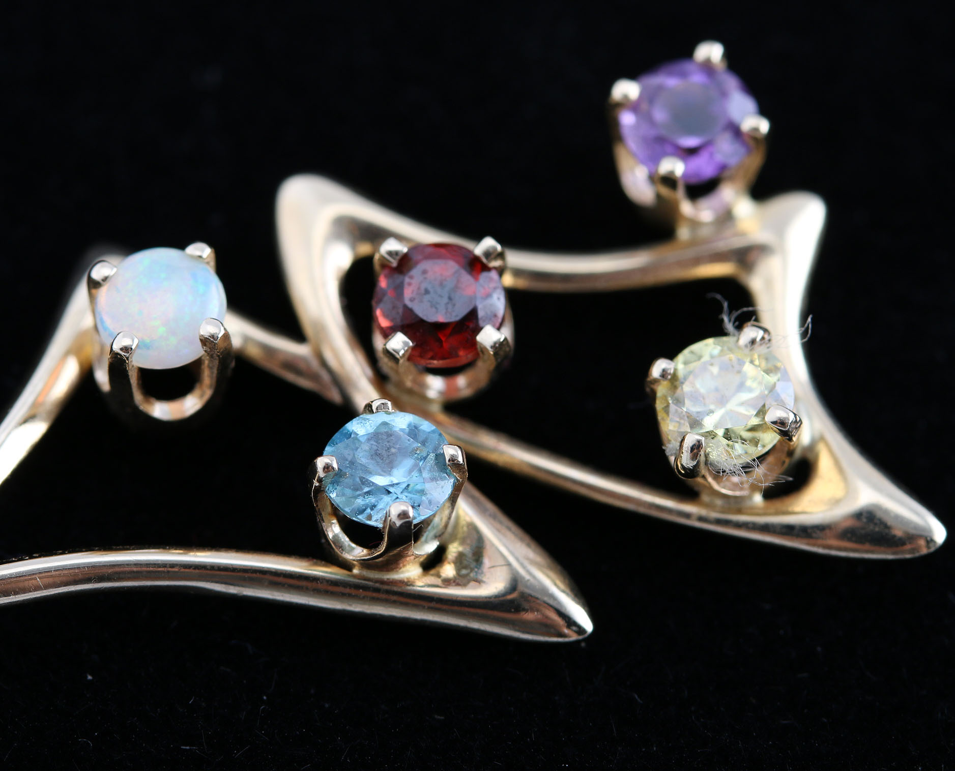 14K Gold Gemstone Pendant