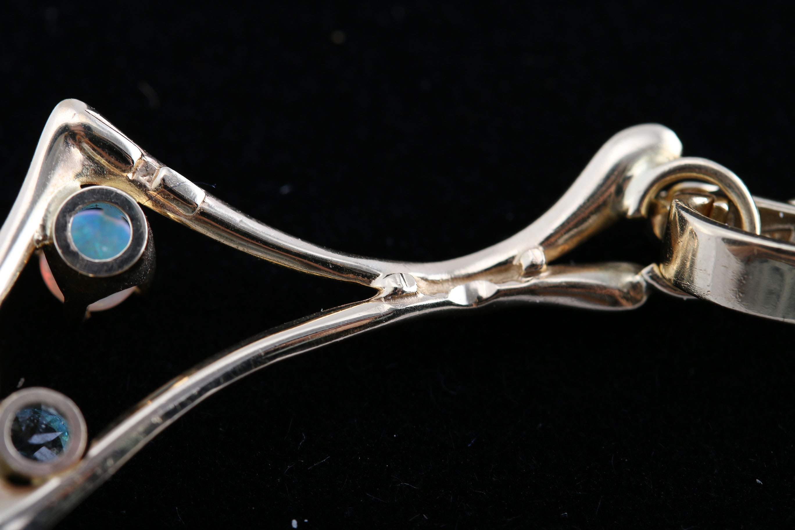 14K Gold Gemstone Pendant