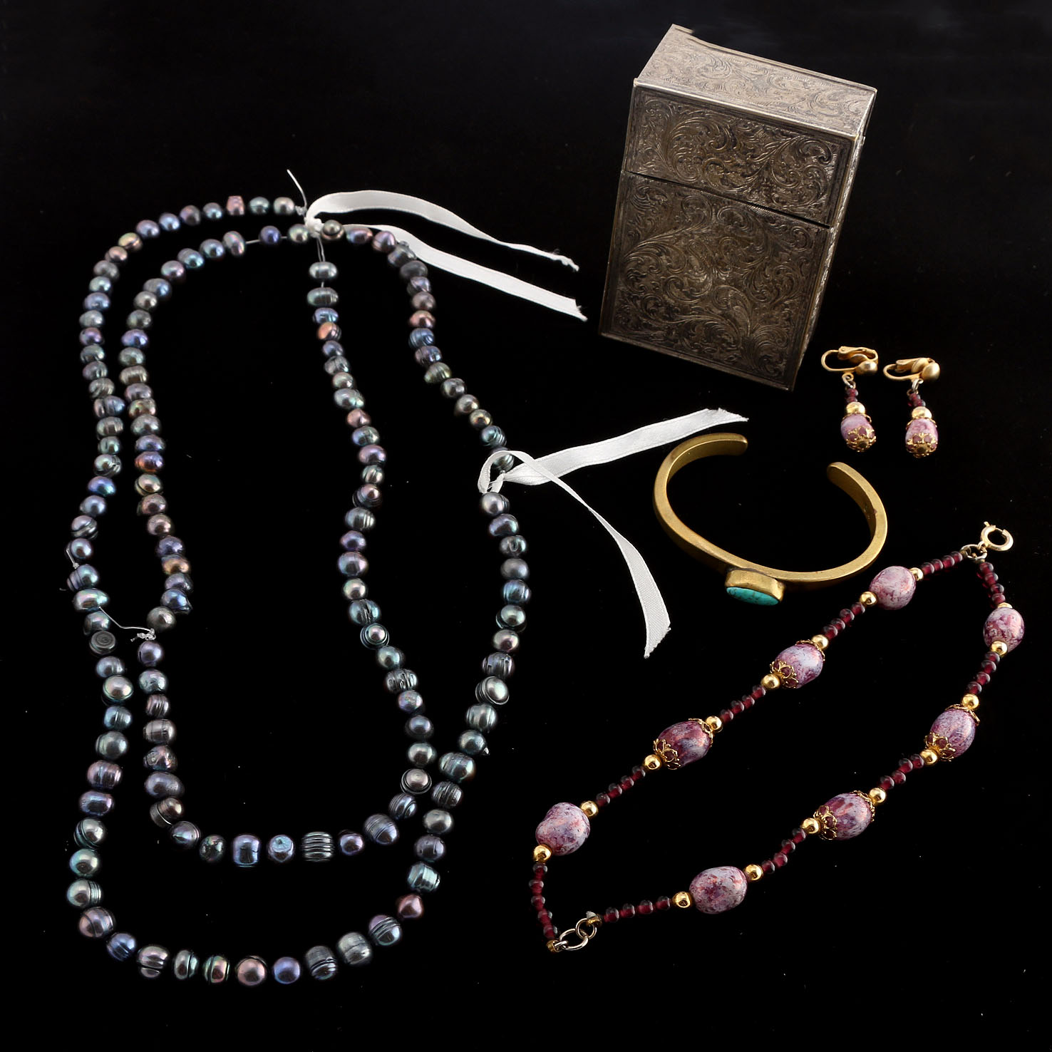 Assortment of Costume Jewelry and Accessories