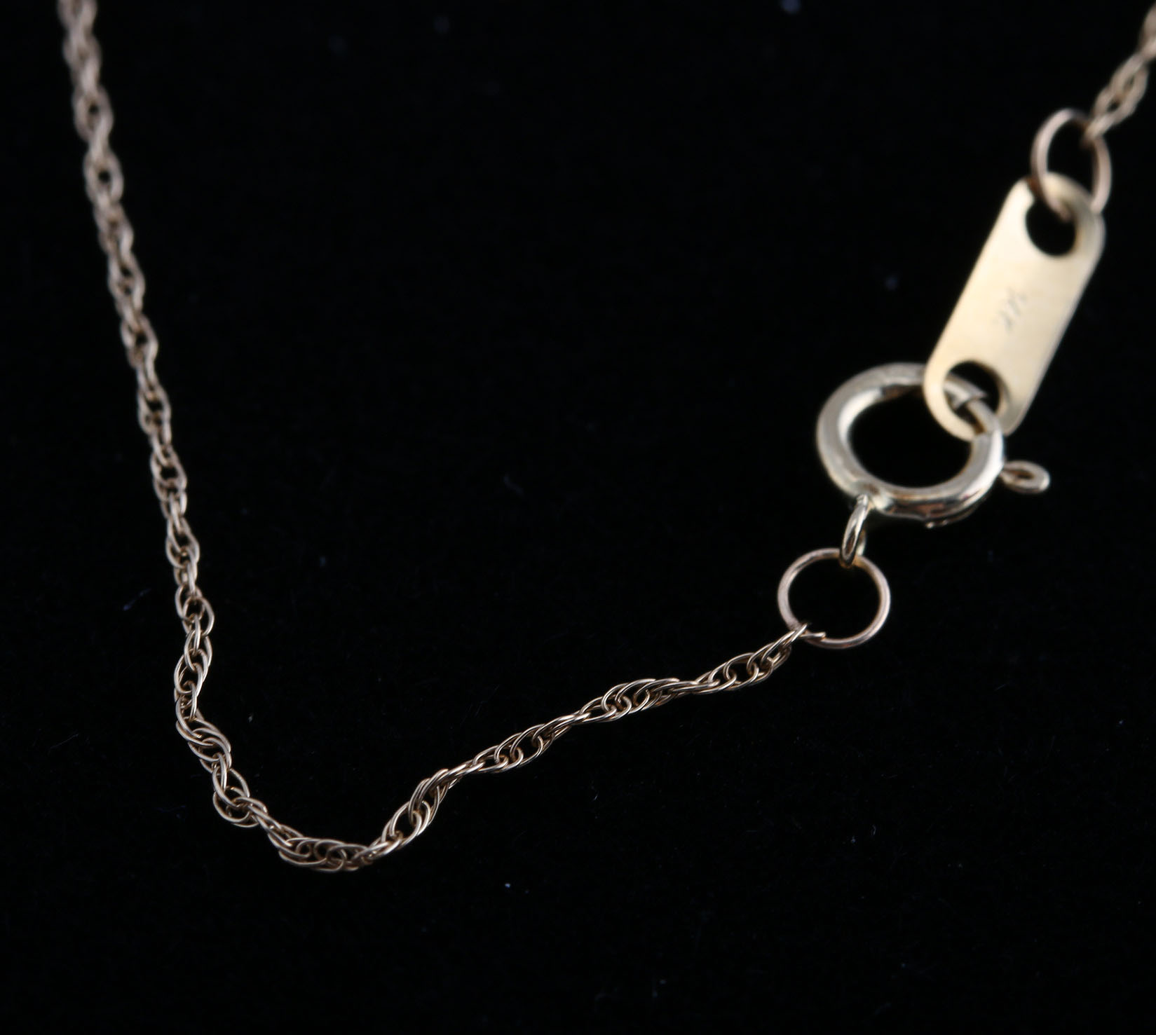 14K Yellow Gold Emerald Necklace