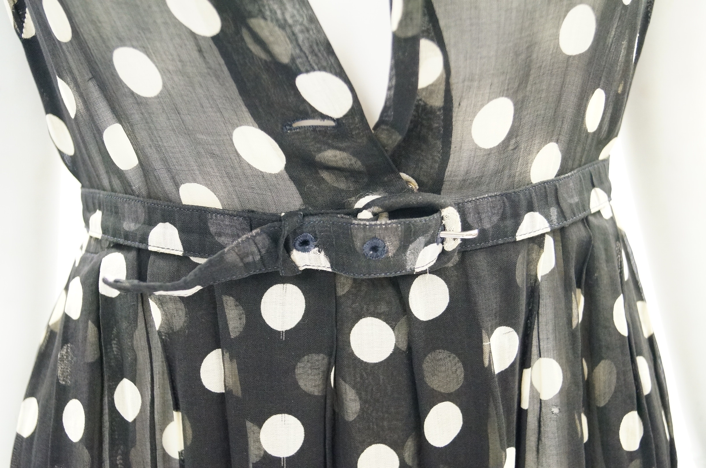 1950s Women's Vintage Nelly Don Polka Dot Dress