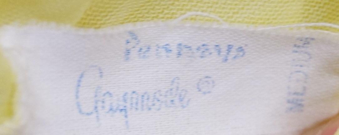 Circa 1960s Yellow Peignoir