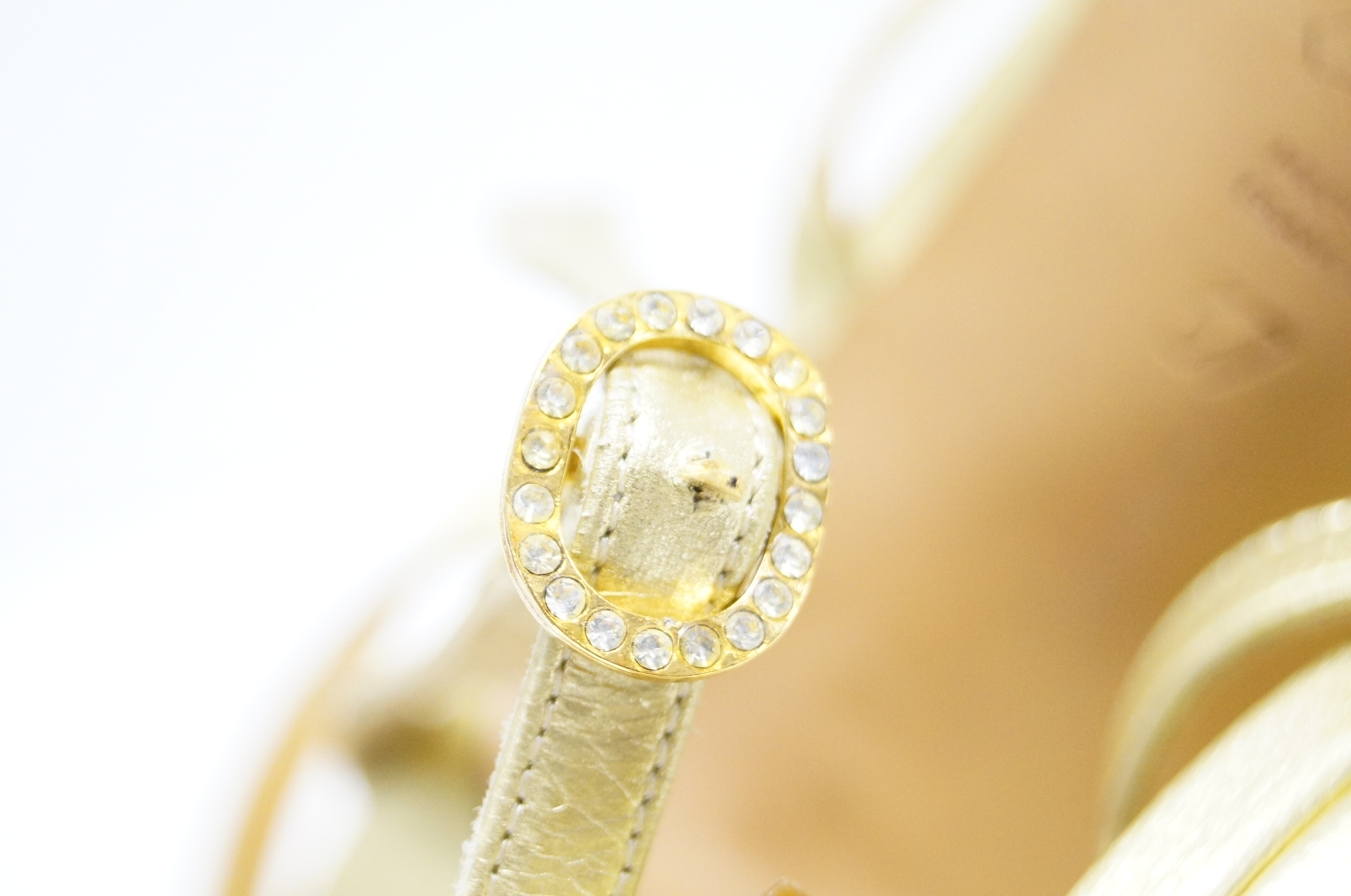 Vintage Pristine René Mancini Golden Pumps