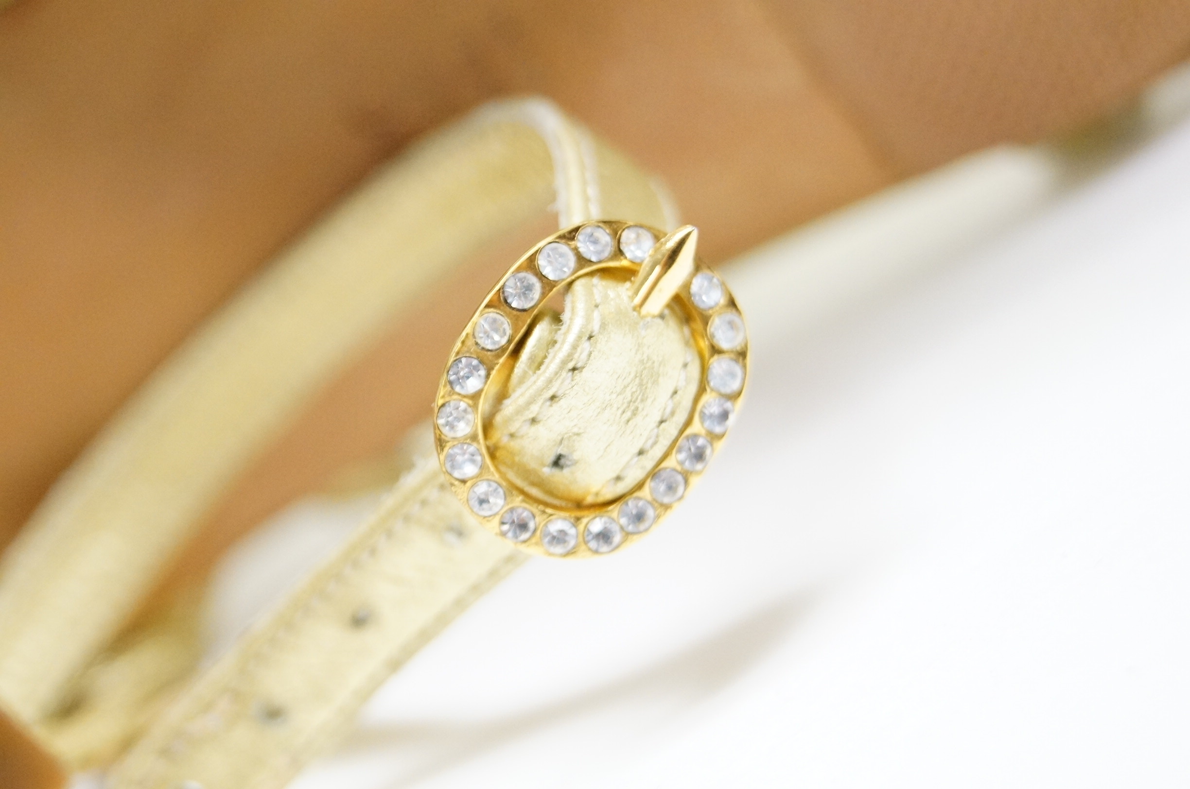 Vintage Pristine René Mancini Golden Pumps