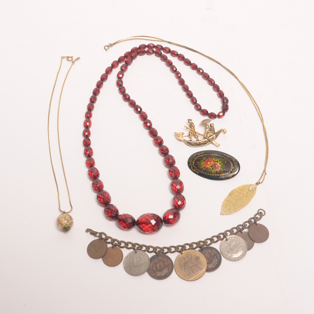 Collection of Vintage Costume Jewelry