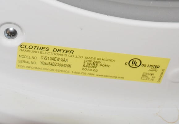 Samsung Electric Front Loading Washer and Dryer