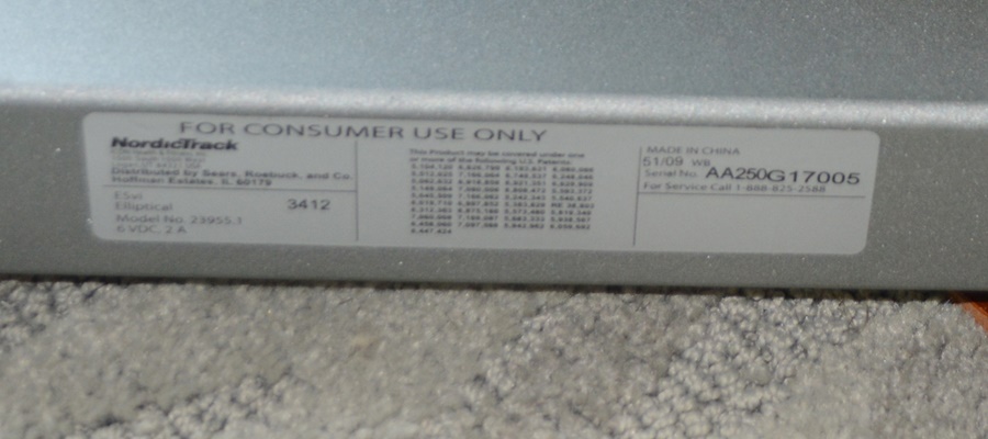 NordicTrack E5VI Elliptical/Arc Trainer