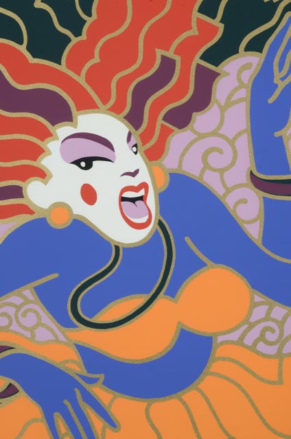 Hugh Ricks Limited Edition 1991 Mardi Gras Serigraph - WVXU