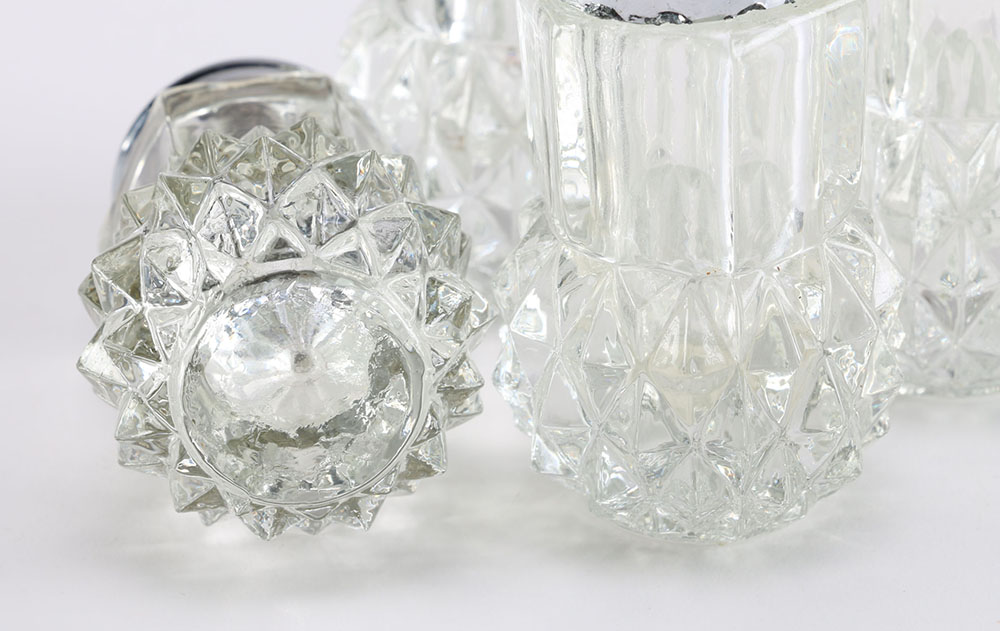 Set of Eleven Glass Shakers