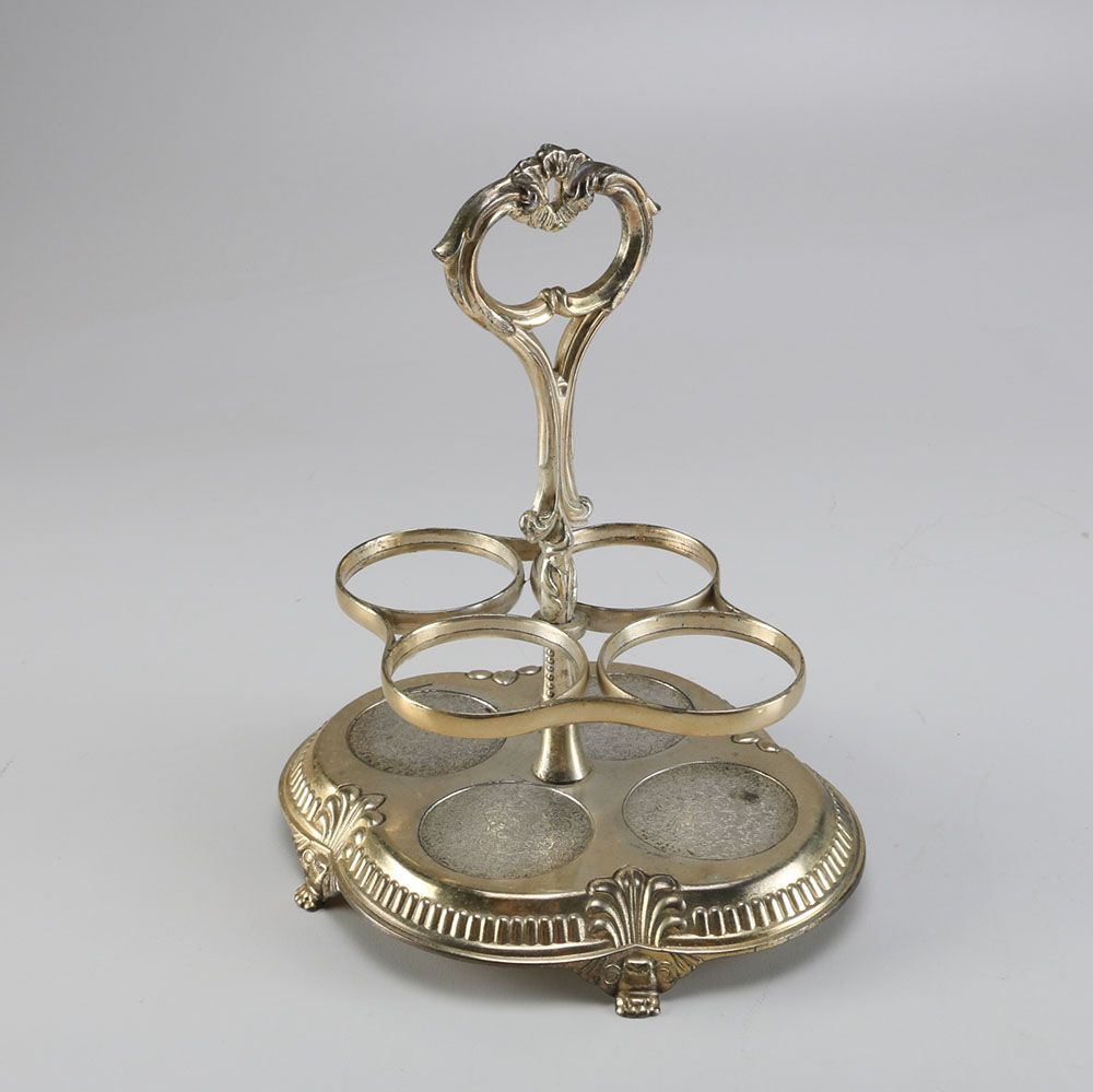 Set of Four Condiment Containers with Carrier