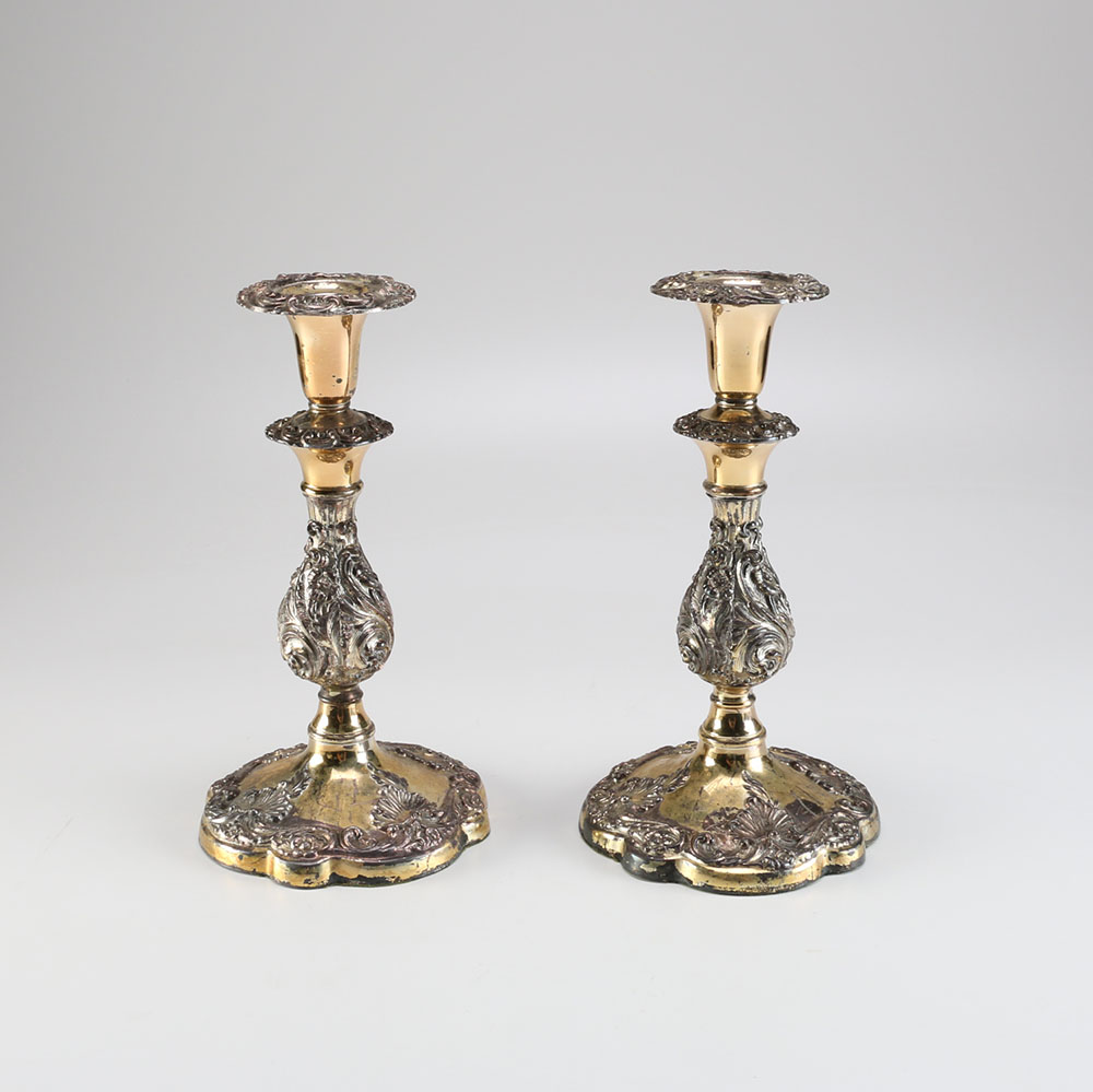 Silver Plate Candleholders
