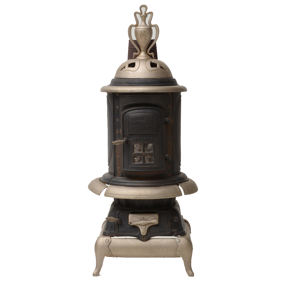 Moores Air-Tight Oak No. 9028 Cast Iron Stove