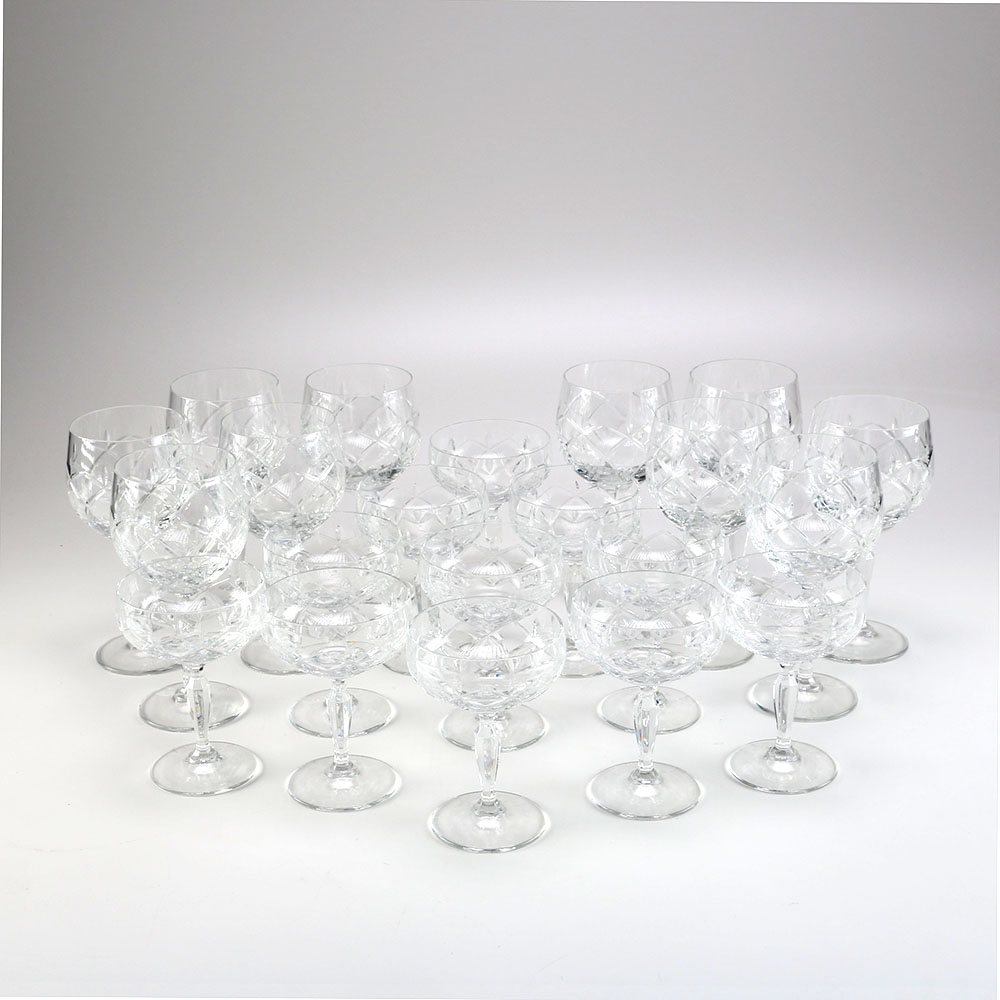 Crystal Wine and Champagne Set