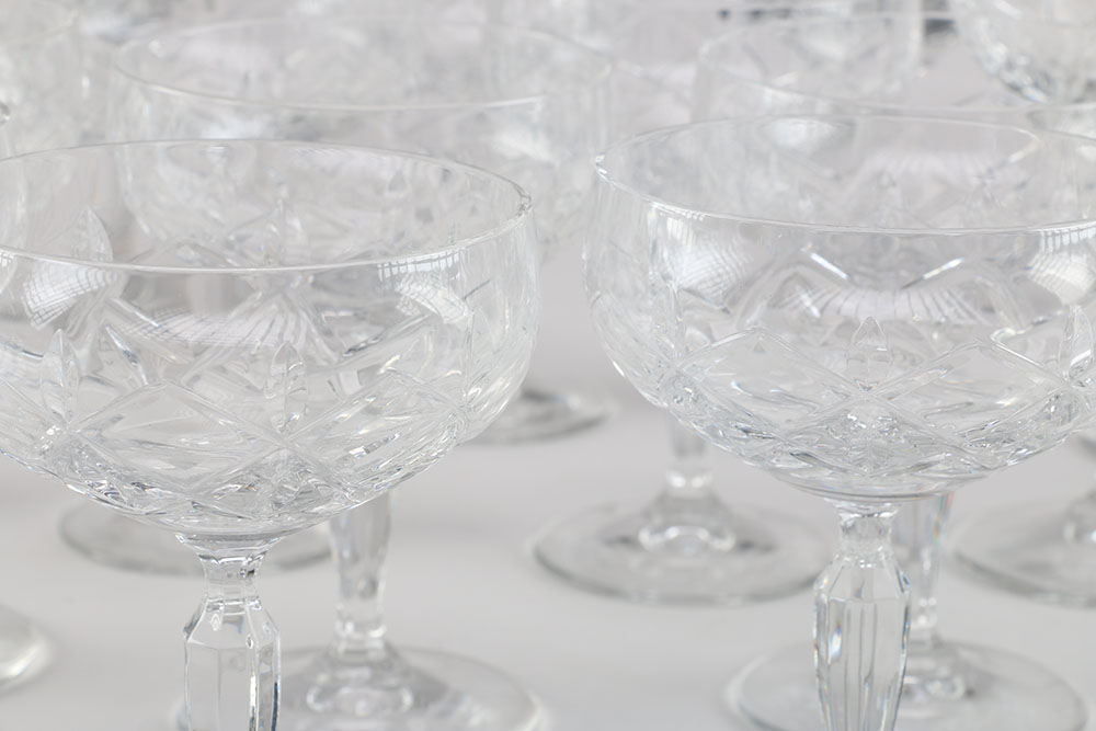 Crystal Wine and Champagne Set