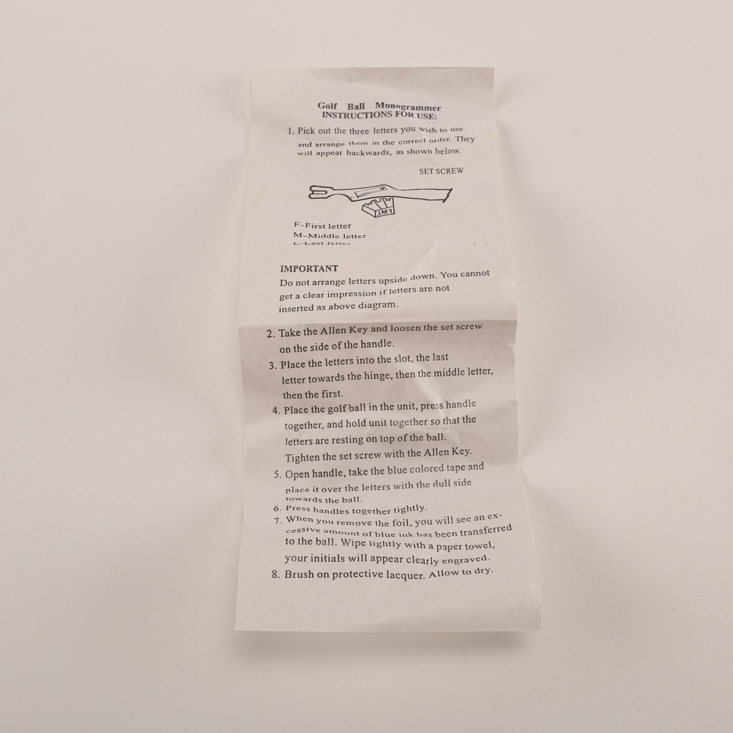 Clubhouse Collection Golf Ball Monogramer