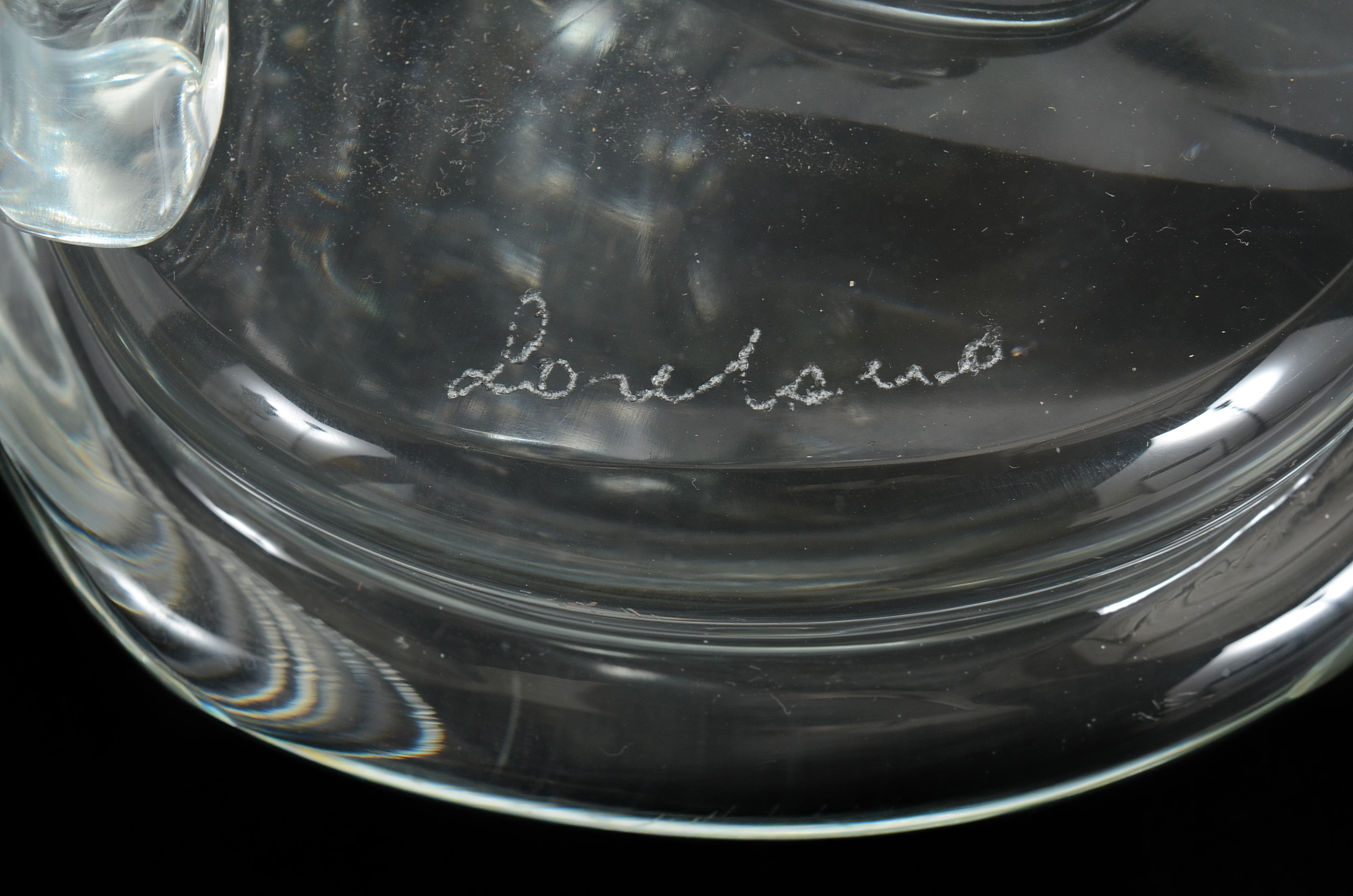 Loredano Rosin Seated Nude Glass Sculpture