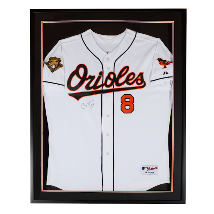 Cal Ripken Jr. Signed Jersey in Case