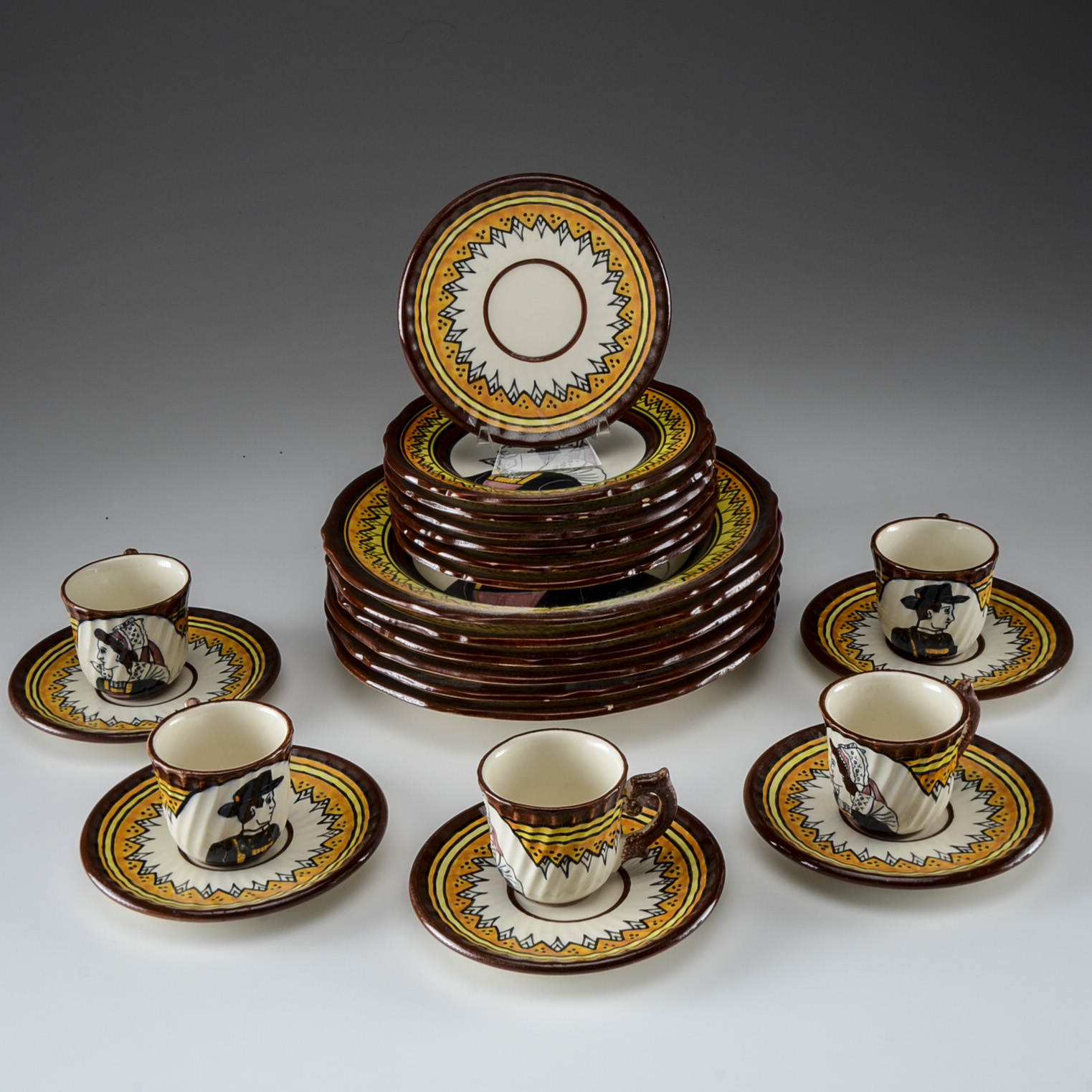 Henriot Quimper France Plate Setting Collection