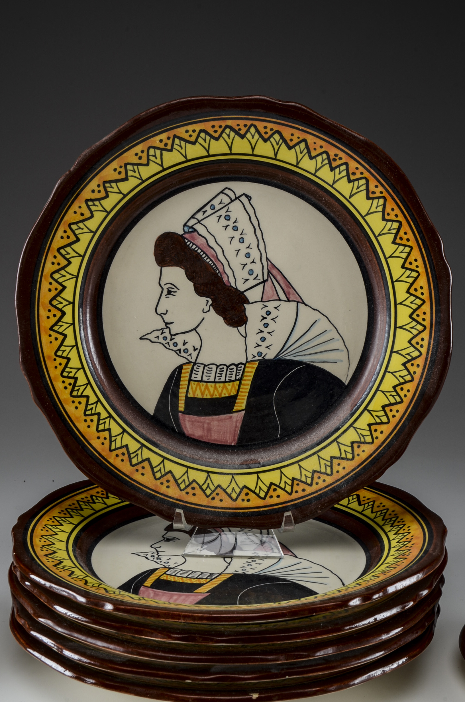 Henriot Quimper France Plate Setting Collection