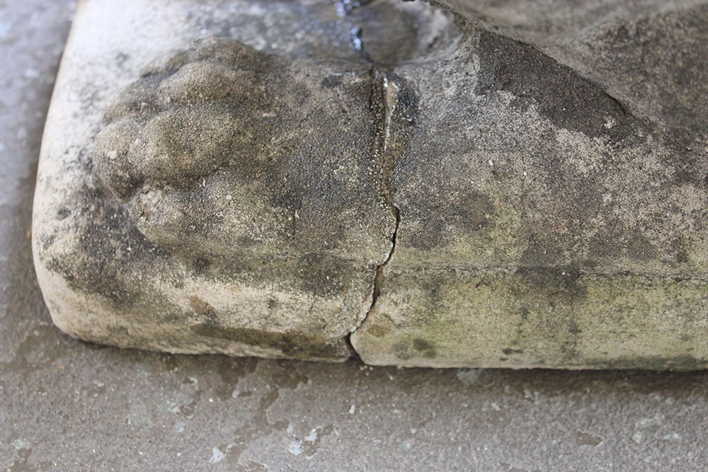 Concrete Lion Statue