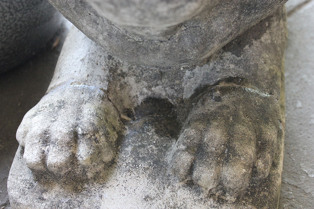 Concrete Lion Statue
