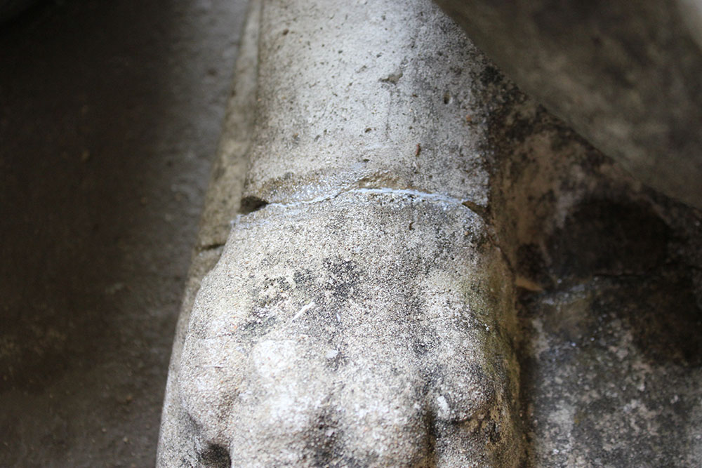 Concrete Lion Statue