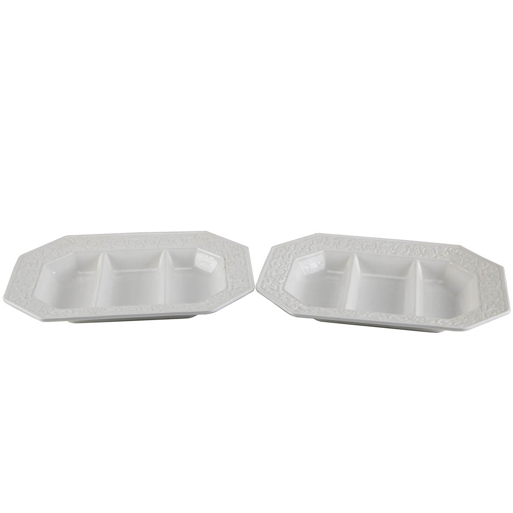 Martam Safaril White Ceramic Platters