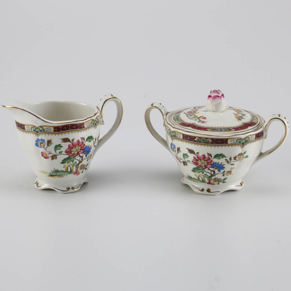Grindley Chine Sugar and Creamer Set