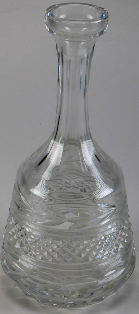 Set of Twenty-One Cut Glass Wine Glasses with Decanter