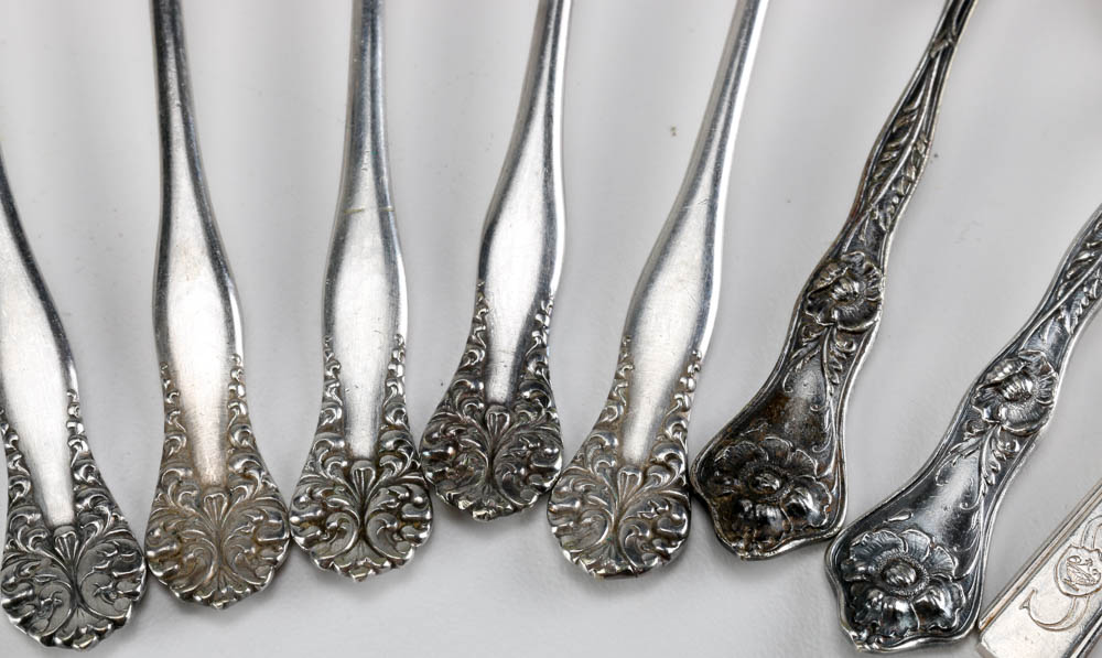 Collection of Fifty Silver Plated Flatware Pieces