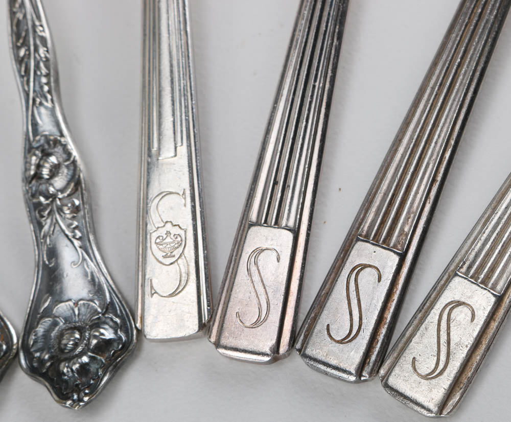 Collection of Fifty Silver Plated Flatware Pieces