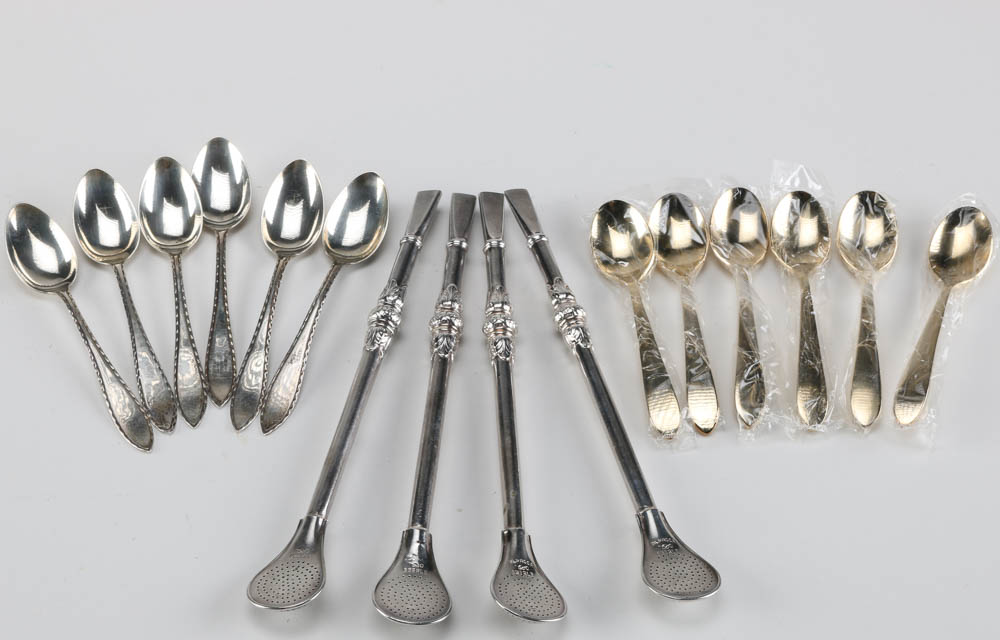 Collection of Fifty Silver Plated Flatware Pieces