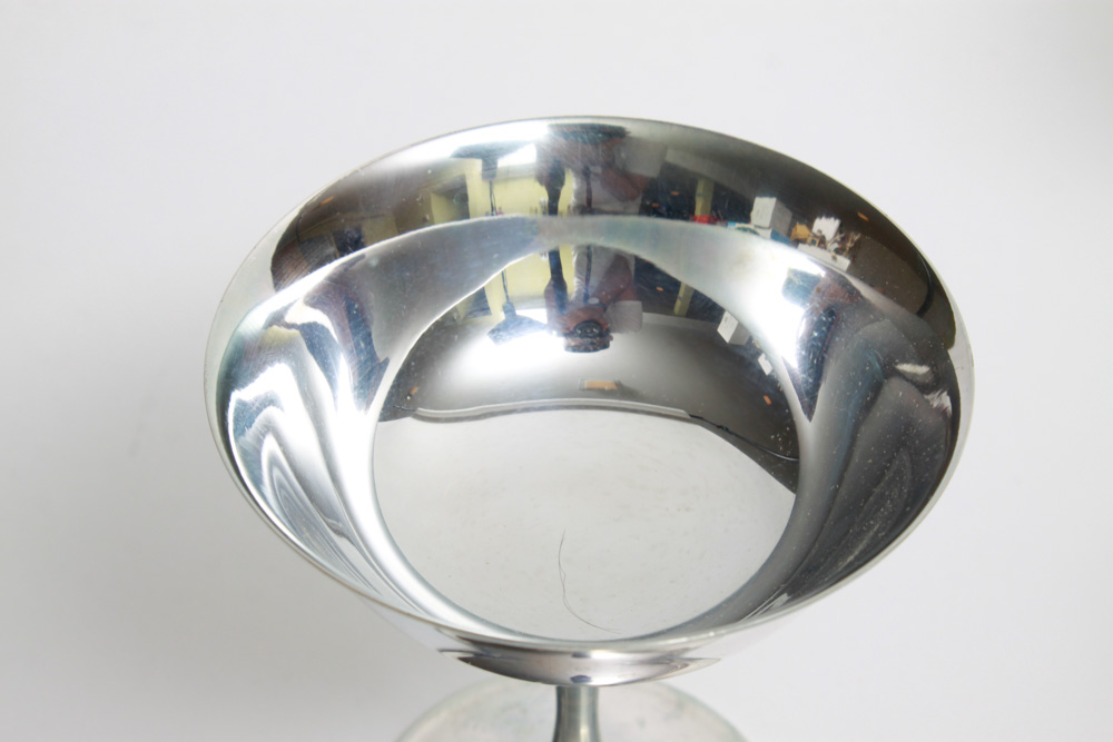 EL de Uberti Italy Silver Plate Goblets with Storage Case