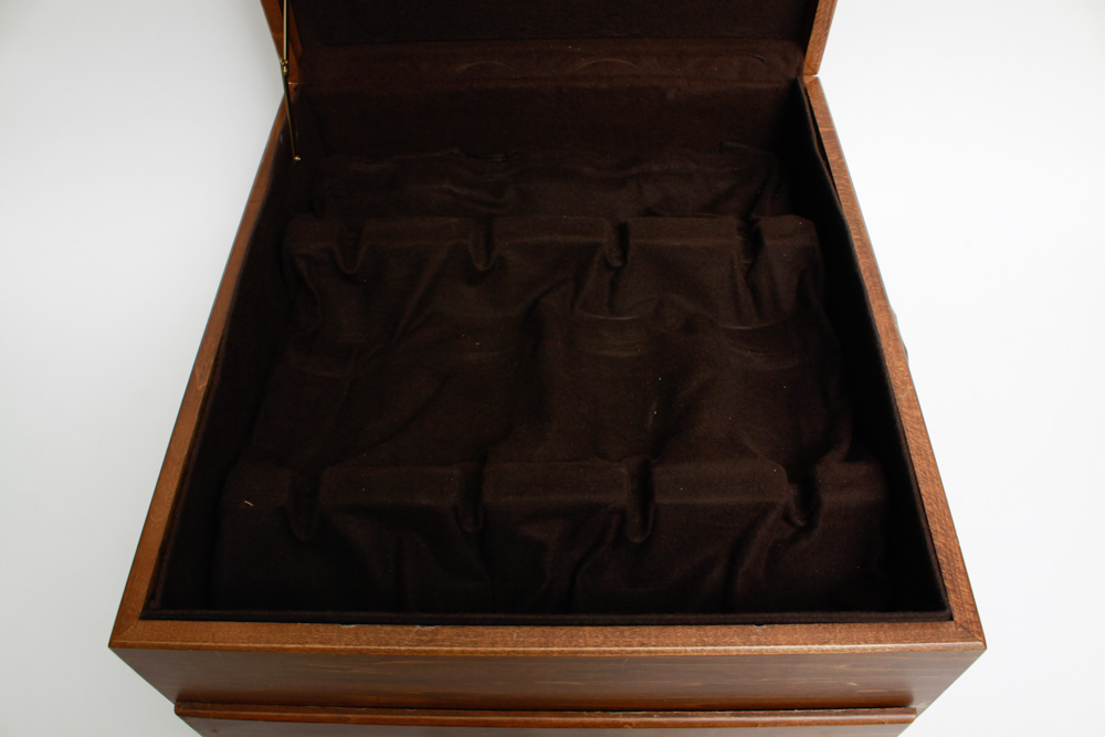 EL de Uberti Italy Silver Plate Goblets with Storage Case