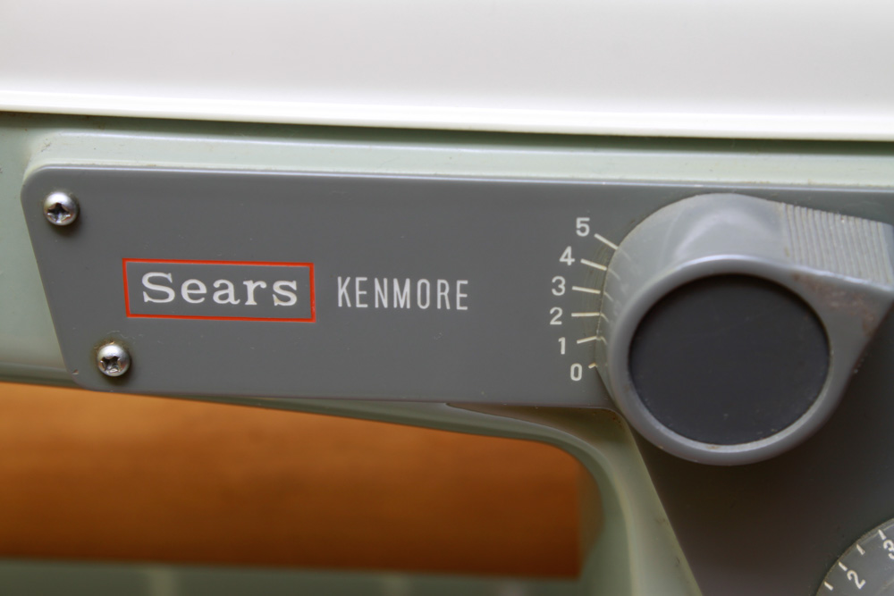 Vintage Sewing Table with Sears Kenmore Sewing Machine