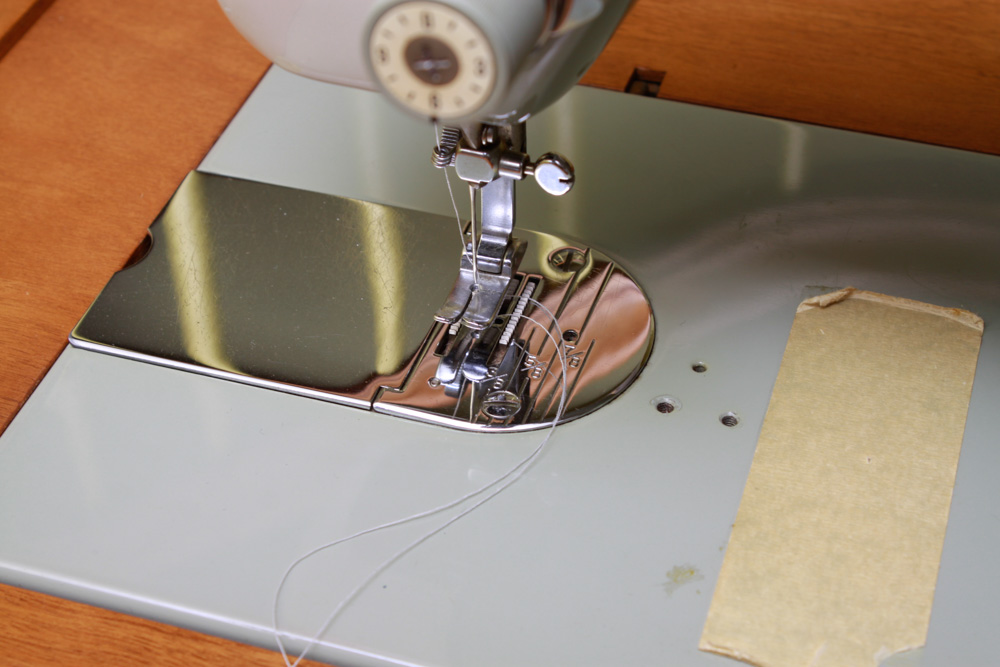 Vintage Sewing Table with Sears Kenmore Sewing Machine