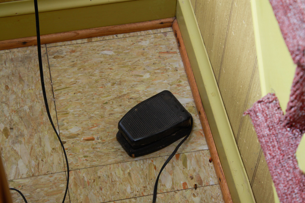 Vintage Sewing Table with Sears Kenmore Sewing Machine